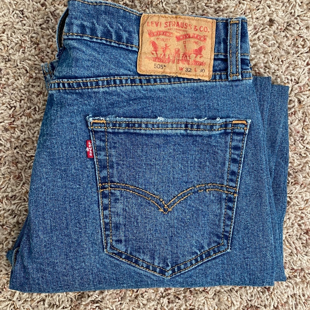 Levi’s 505 Regular Fit Mens Jeans 32 x 30